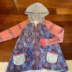 Matilda Jane 435 hooded jacket. Fun print size 10